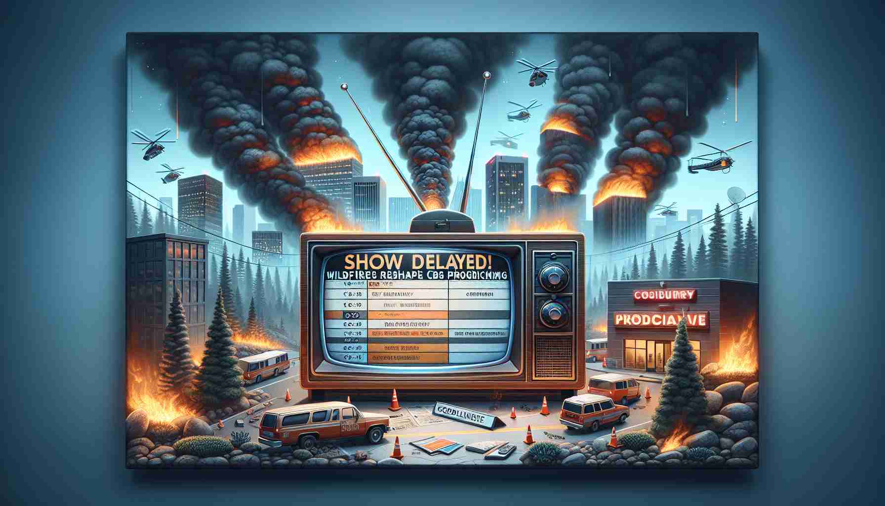 Show Delayed! Wildfires Reshape CBS Programming